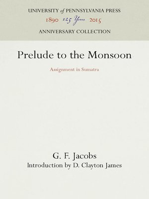 cover image of Prelude to the Monsoon